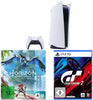 PS5 con unidad de disco + Horizon Forbidden West (código) + GT7 (disco)