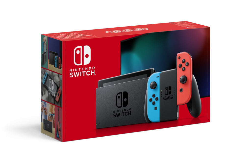 Consola Nintendo Switch color neón rojo/azul neón