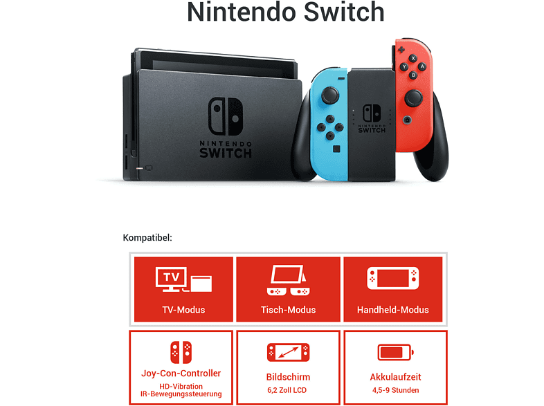 NINTENDO Switch Neon-Rot/Neon-Blau